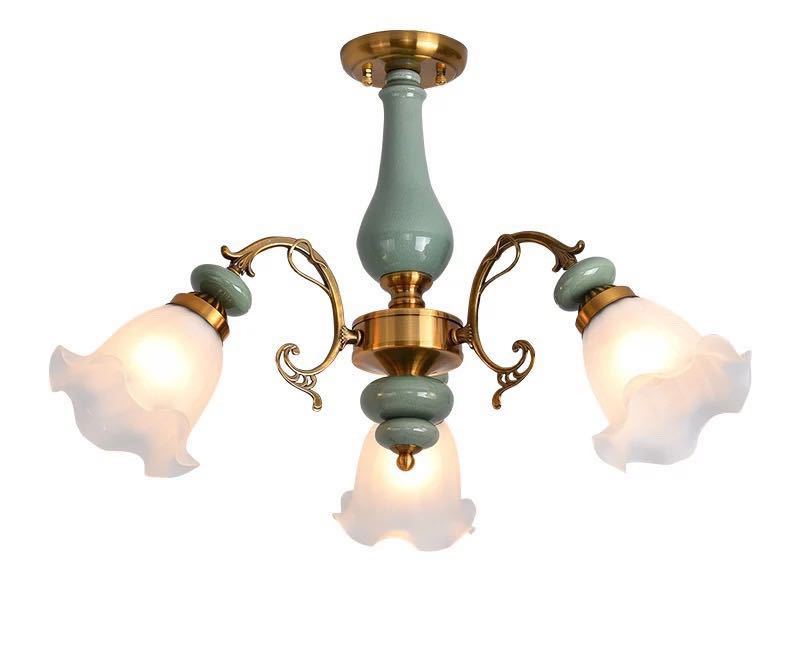 天井照明 ペンダントライト 洋風照明．シャンデリア　北欧デザイン シーリングライト不可 3灯 電源直結タイプ