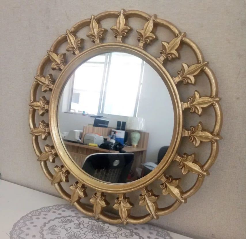 A042961豪華鏡 アンティーク調 壁掛け鏡 壁掛け 壁掛けミラー ウォールミラー 59x59 [2]