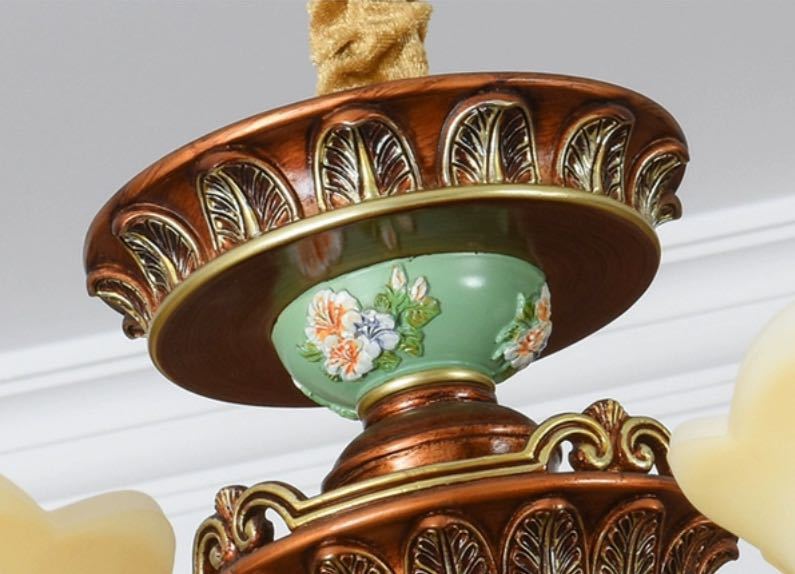 A056715高級天井照明 ペンダントライト 洋風照明 シャンデリア 北欧デザイン シーリングライト不可 8灯 電源直結タイプ [2]