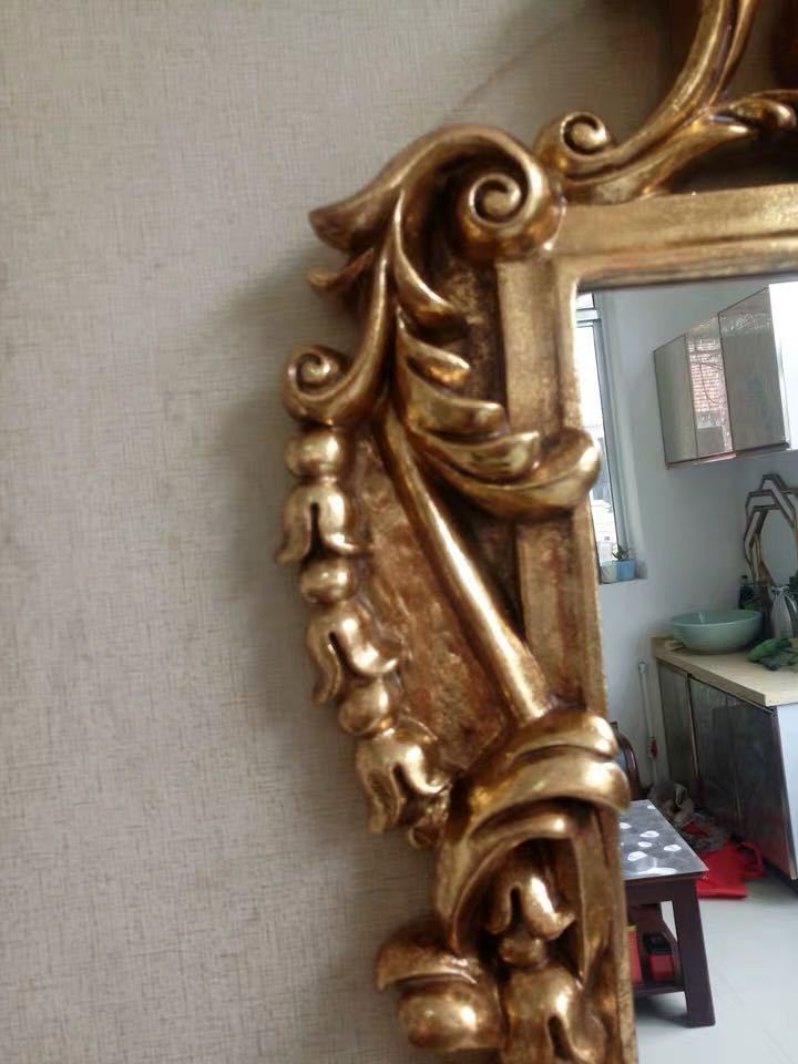 A029712豪華鏡 壁掛け鏡 アンティーク調 壁掛け .壁掛けミラー ウォールミラー48x78 [2]