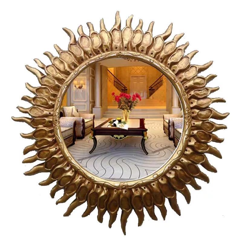 A013732豪華鏡 アンティーク調 壁掛け鏡 壁掛け ．壁掛けミラー ウォールミラー 62x62