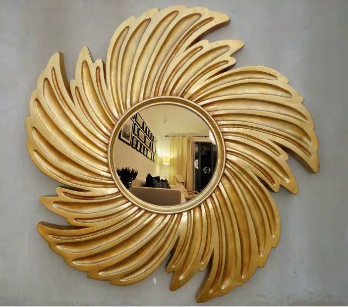 A016026豪華鏡 アンティーク調 壁掛け鏡 壁掛け ．壁掛けミラー ウォールミラー