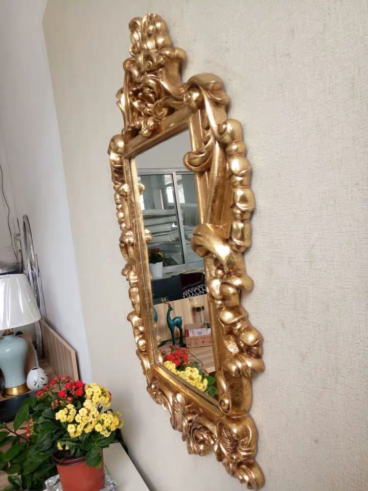 A029712豪華鏡 壁掛け鏡 アンティーク調 壁掛け .壁掛けミラー ウォールミラー48x78 [3]