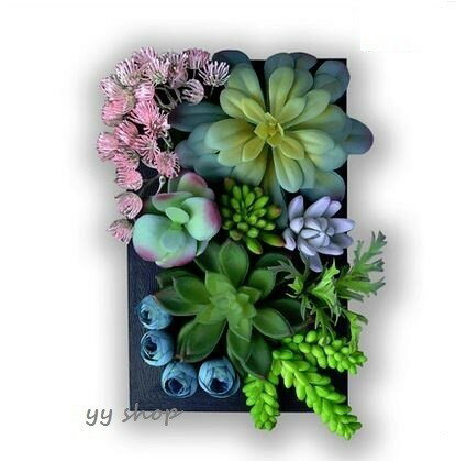 A0473400920T5-4壁飾り 人工観葉植物 壁掛けインテリア ディスプレイ 壁掛けミックスグリーン 造花 壁..