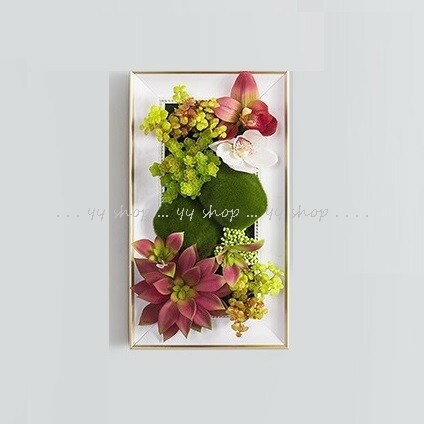 A0447210920T13-2壁飾り 人工観葉植物 壁掛けインテリア ディスプレイ 壁掛けミックスグリーン 造花 壁掛け