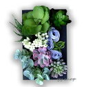 A0128610920T5-9壁飾り 人工観葉植物 壁掛けインテリア ディスプレイ 壁掛けミックスグリーン 造花 壁掛け