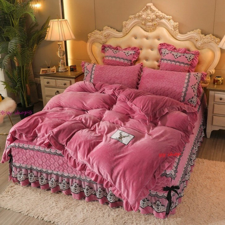 A0448111120BS15-1新品 高級ワイドダブル ベッド用品4点セット 寝具 ボックスシーツ 枕カバー掛け布団カバー ベッドカバー [2]