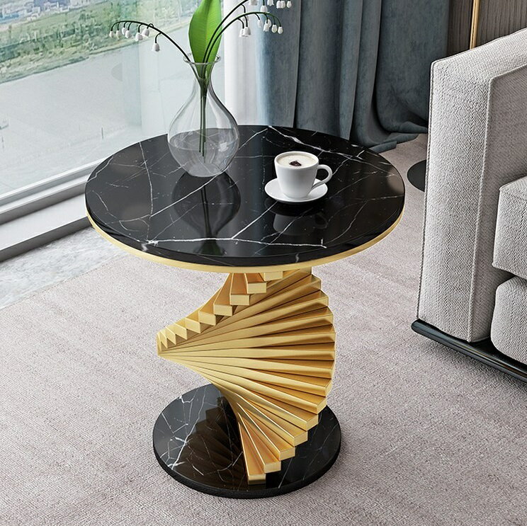 WT2大理石 サイドテーブル 電話台 ミニテーブル 花台 ローテーブル