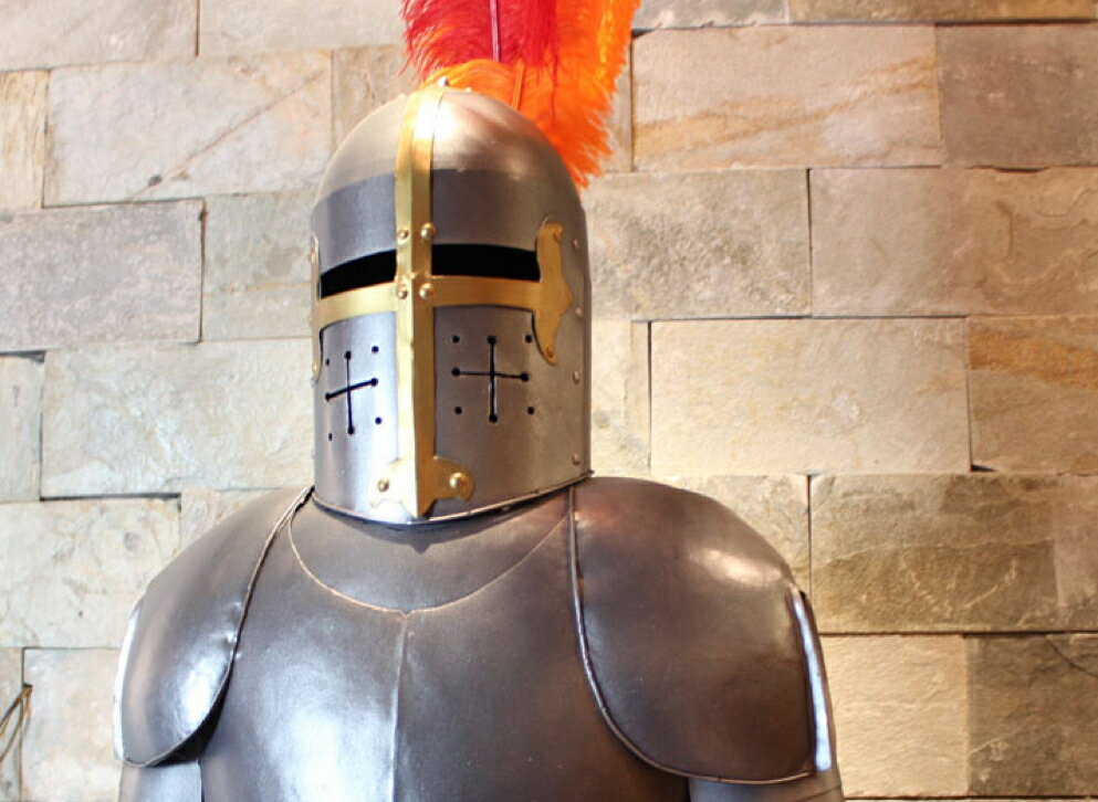 A002690中世ヨーロッパ 騎士道 人気インテリア中世風甲冑鎧100%ハンドメイド等身【中世騎士】西洋甲冑人形映画写真撮影置物★高さ200cm 部屋飾り