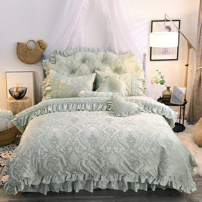 A001252BS8冬用フランネル寝具 ワイドダブル ベッド用品4点セット ボックスシーツ