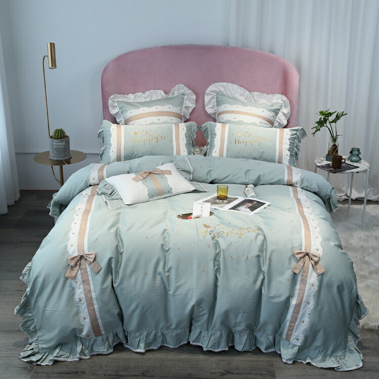 A001416BS18寝具 ワイドダブル ベッド用品4点セット ボックスシーツ