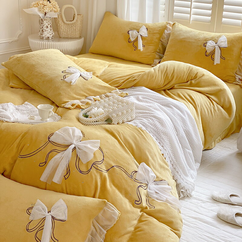 A001446BS29冬用フランネル寝具 ワイドダブル ベッド用品4点セット ボックスシーツ