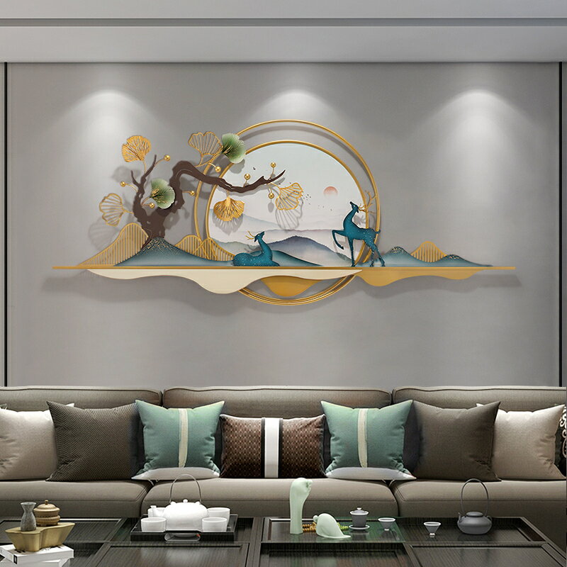 A054829WD23アイアン 壁掛け 北欧調 高級感壁飾り インテリア雑貨 部屋飾り　壁面装飾 工芸品(3)