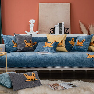 Separate Sofas - A050290SO40ソファーシート ソファーカバー シーズン通用タイプ サイズオーダー可能 滑りどめ生地 3点セット