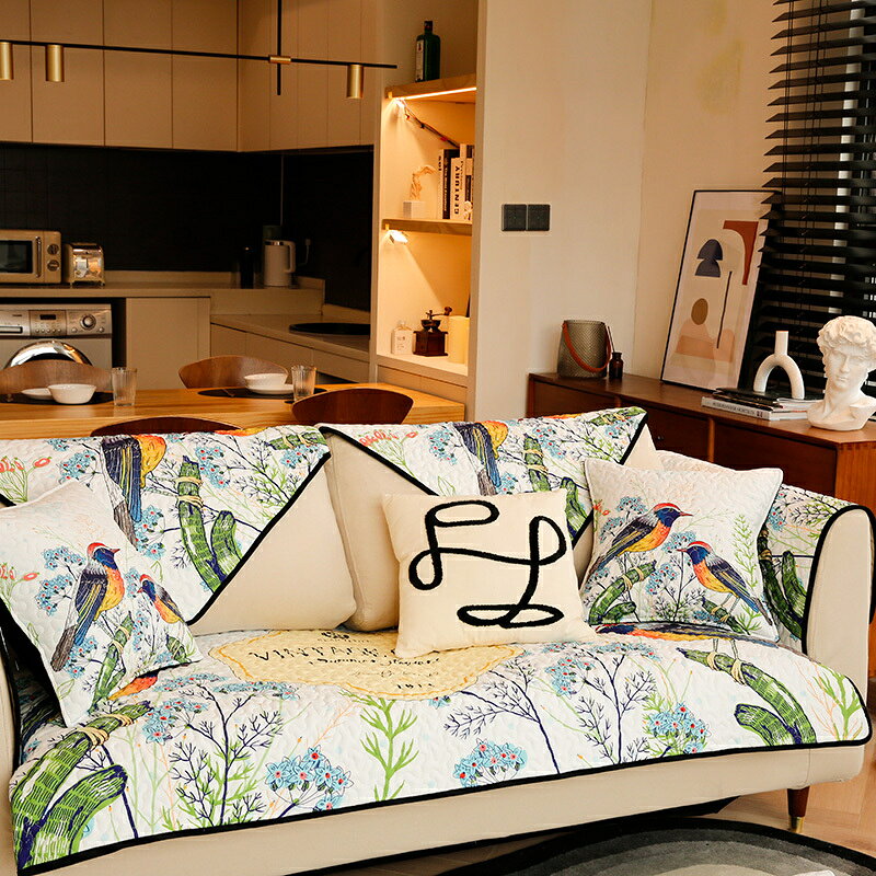 Separate Sofas - A049902SO1ソファーシート ソファーカバー 滑りどめ生地 シーズン通用タイプ サイズオーダー可能 3点セット