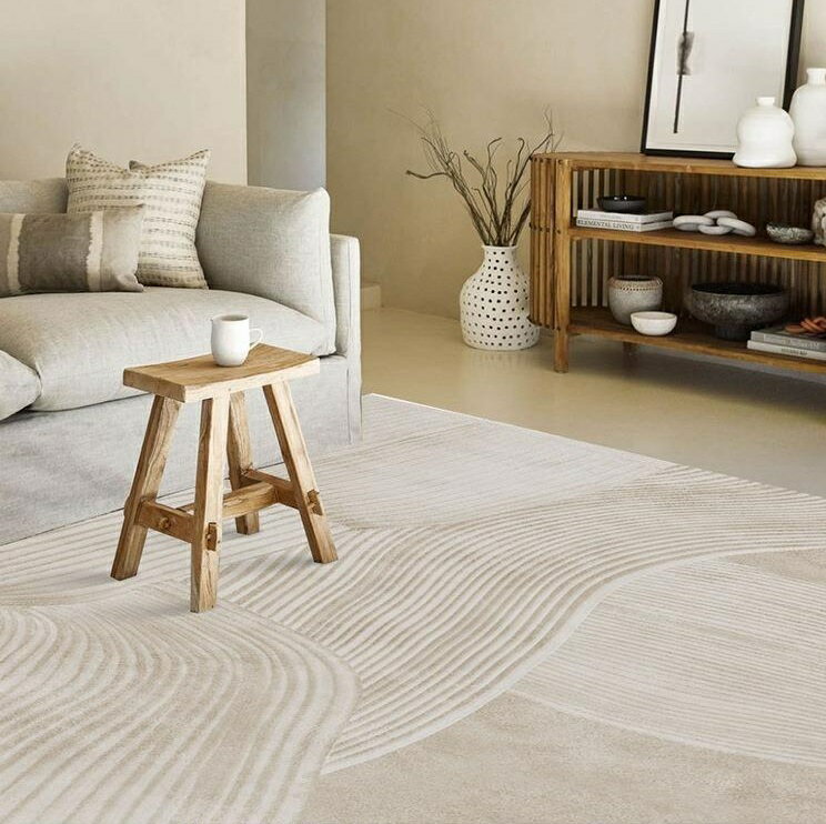 A050524FM60ラグカーペット リビングマット ラグマット、カーペット、ラグ、マッ 滑り止め付 ホットカーペット対応 床暖房対応 サイズオーダー可能 [2]