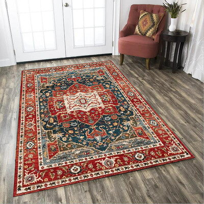 Patterned - A050880FM87ラグカーペット リビングマット ラグマット 滑り止め付 ホットカーペット対応 床暖房対応 サイズオーダー可能