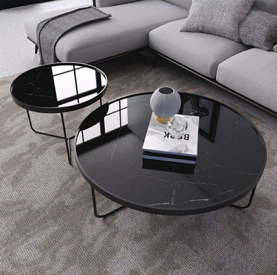 高級寝室用テーブル 人造大理石ローテーブル リビングテーブル センターテーブル サイドテーブル 2点セット ローテーブル 状態：新品未使用サイズ：幅80 x 高さ44（cm)　　　　幅50 x 高さ54（cm)素材：合金、人造大理石、他☆☆...
