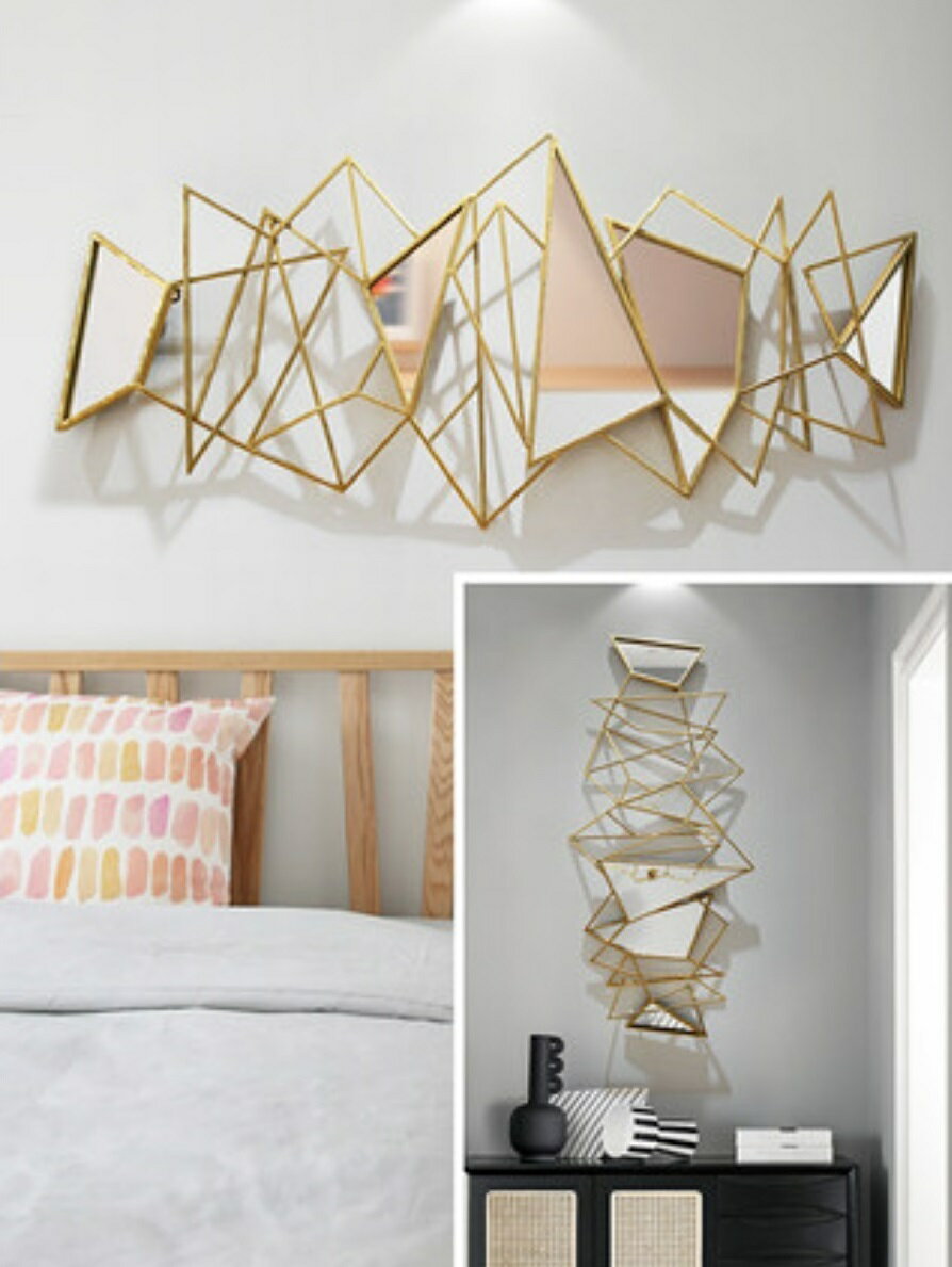 M12-2壁掛け鏡 部屋飾り 壁掛け 壁掛けミラー ウォールミラー 高級豪華鏡 鉄工芸品 アンティーク調 洗面鏡 [3]