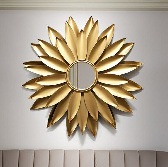 A002308M28壁掛け鏡 部屋飾り 壁掛け 壁掛けミラー ウォールミラー 高級豪華鏡 鉄工芸品