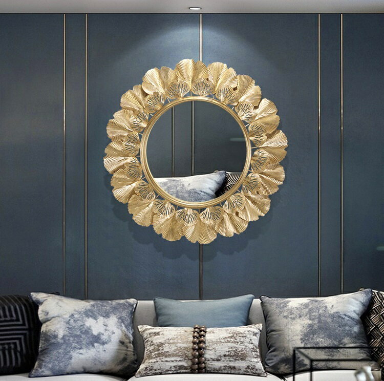 A002310M30壁掛け鏡 部屋飾り 壁掛け 壁掛けミラー ウォールミラー 高級豪華鏡 鉄工芸品