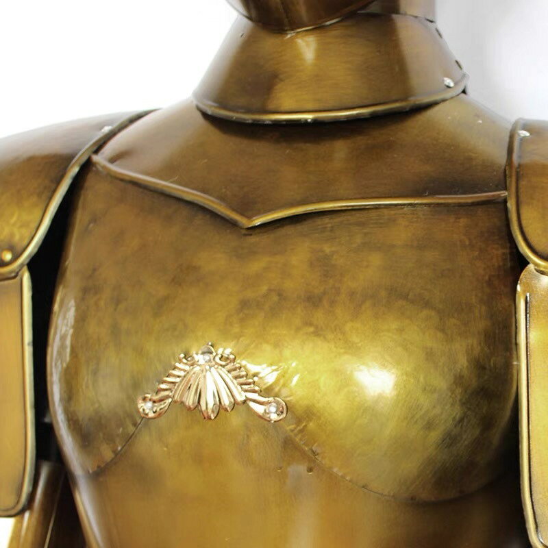 A002441中世ヨーロッパ 騎士道 人気インテリア中世風甲冑鎧100%ハンドメイド等身【中世騎士】西洋甲冑人形映画写真撮影置物★高さ193cm [3]