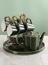 A056453ティー・コーヒーカップセット カップ&ソーサー6客セット 陶磁器ティーセット