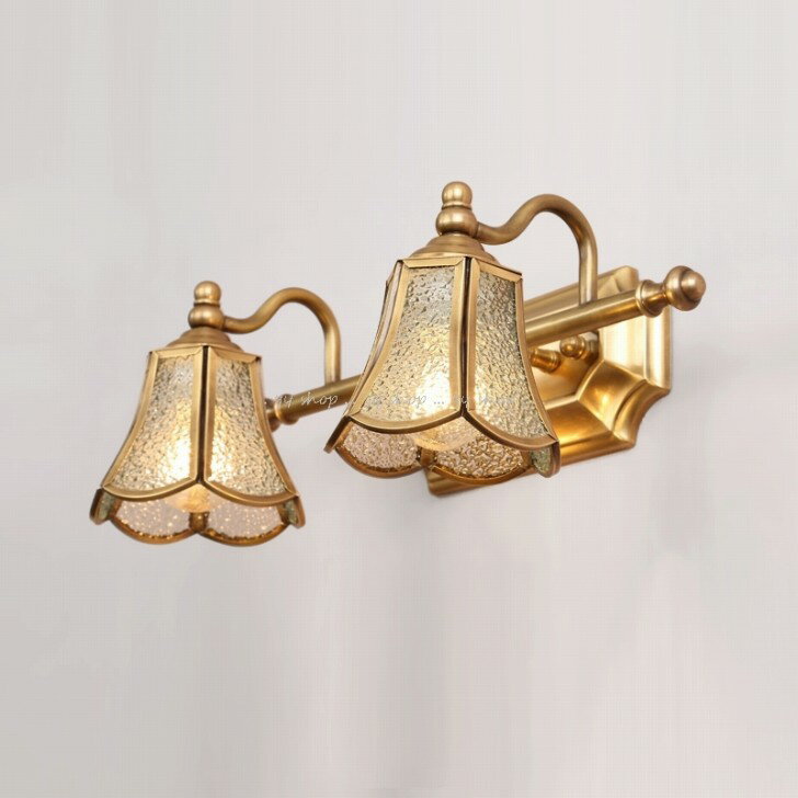 A0589181120DL56-2銅.壁掛け照明 壁掛け灯 インテリア照明 壁掛け灯 高級照明.ミラーライト.2灯