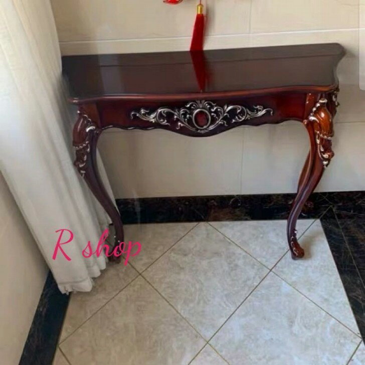 A046275Aサイドテーブル 電話台 コンソールテーブル 花台 玄関テーブル アンティーク調デザイン 幅100cm