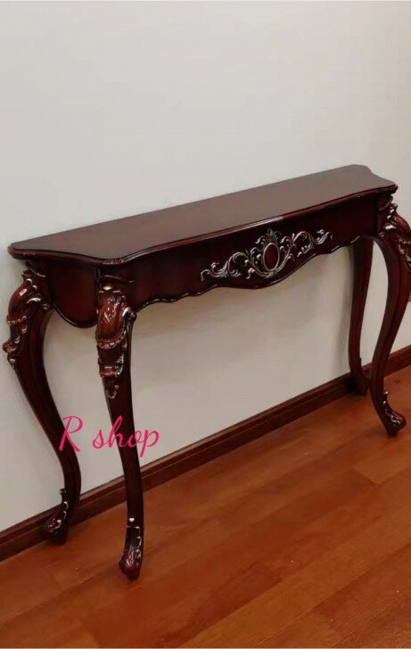 A046275Aサイドテーブル 電話台 コンソールテーブル 花台 玄関テーブル アンティーク調デザイン 幅100cm [2]