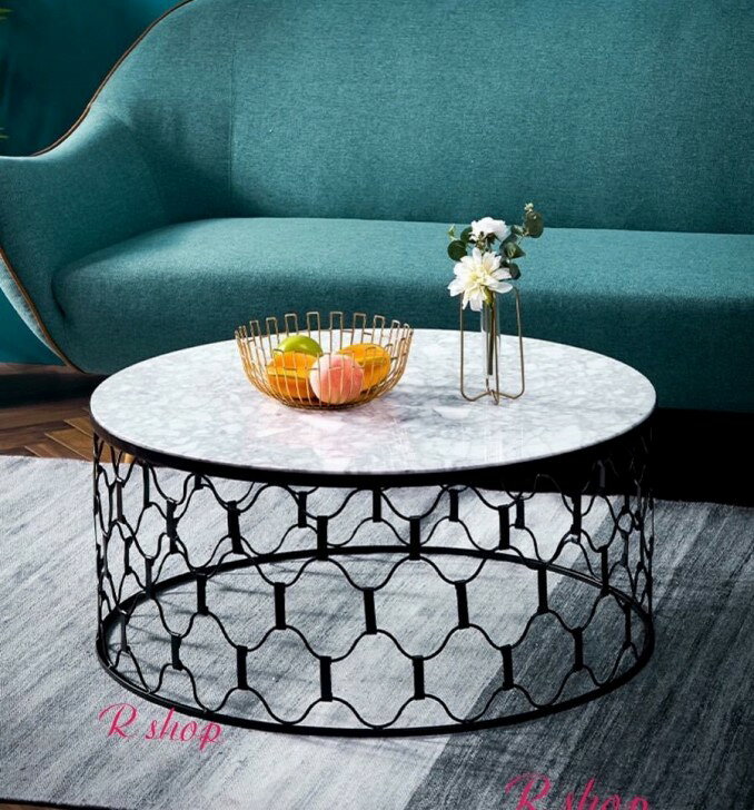 A043557高級人造大理石ローテーブル センターテーブル テーブル 北欧風サイドテーブル コーヒーテーブル 幅90cm