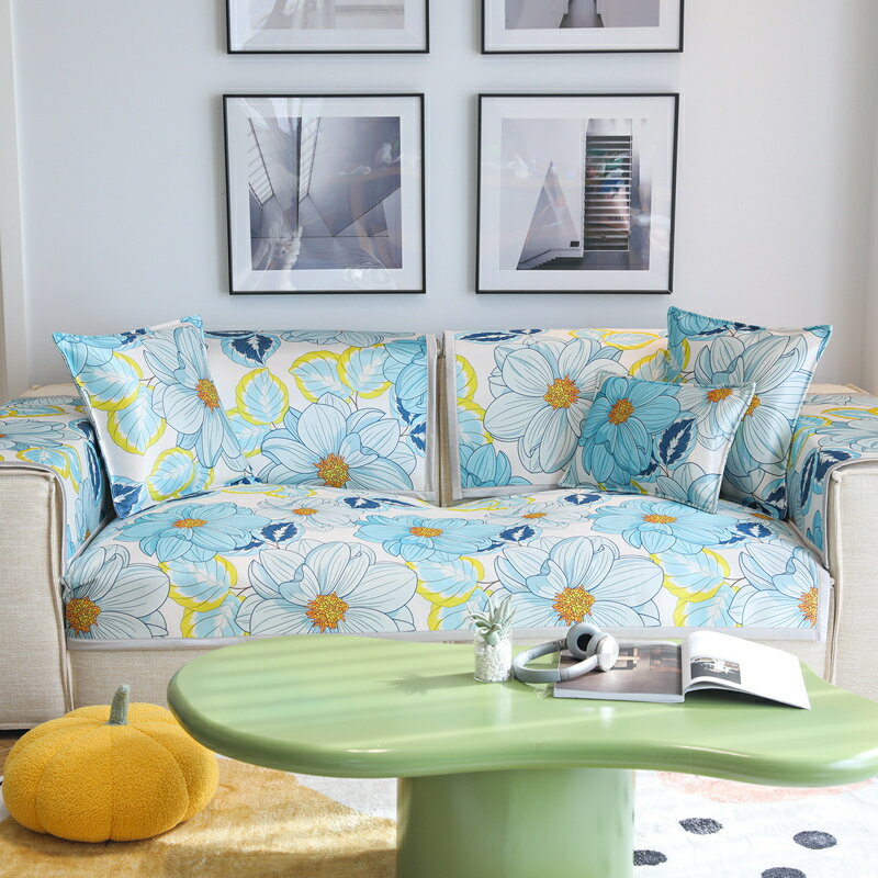 A052251SO116-1夏用冷感ソファーシート ソファーカバー シーズン通用タイプ サイズオーダー可能 滑りどめ生地 1点セット