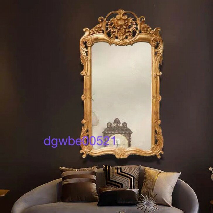 豪華鏡 アンティーク調 壁掛け鏡 壁掛け .壁掛けミラー ウォールミラー 70x120 [3]