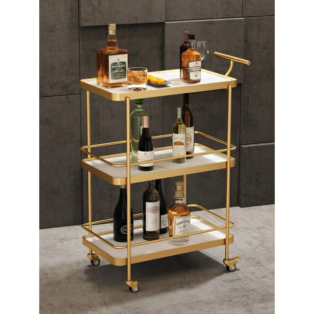 A018282カフェカート サイドテーブル ．小物入れ．キッチンワゴン．カートワゴン