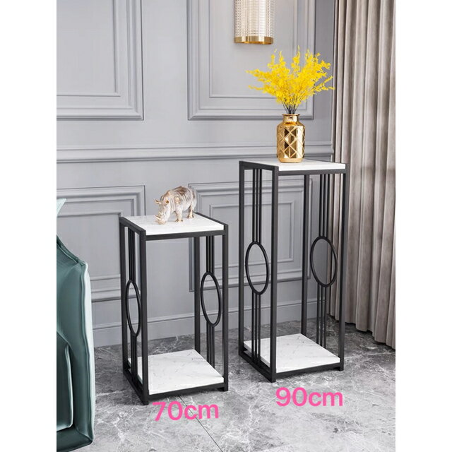 商品説明 本体寸法：幅30&nbsp;×奥行30×高さ70cm(1点値段)商品状態：新品カラー：写真通り材質：金属、鉄、人造大理石、ラッカー塗装☆☆★★★★★★★★★★★★★☆☆&nbsp;◆お客様のご覧になっているモニター等により多少色が...