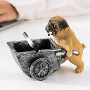 A015186犬型 灰皿 イヌ 卓上収納 小物入れ パグ雑貨 キーケース 置物 PUG