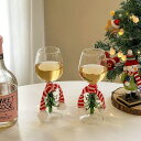 A018787ワイングラス クリスマスツリー クリスマス 雰囲気 インテリア パーティー