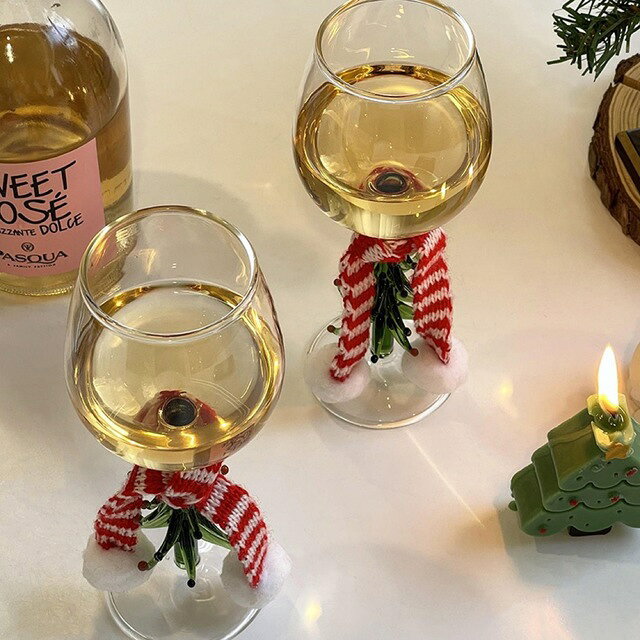 A018787ワイングラス クリスマスツリー クリスマス 雰囲気 インテリア パーティー