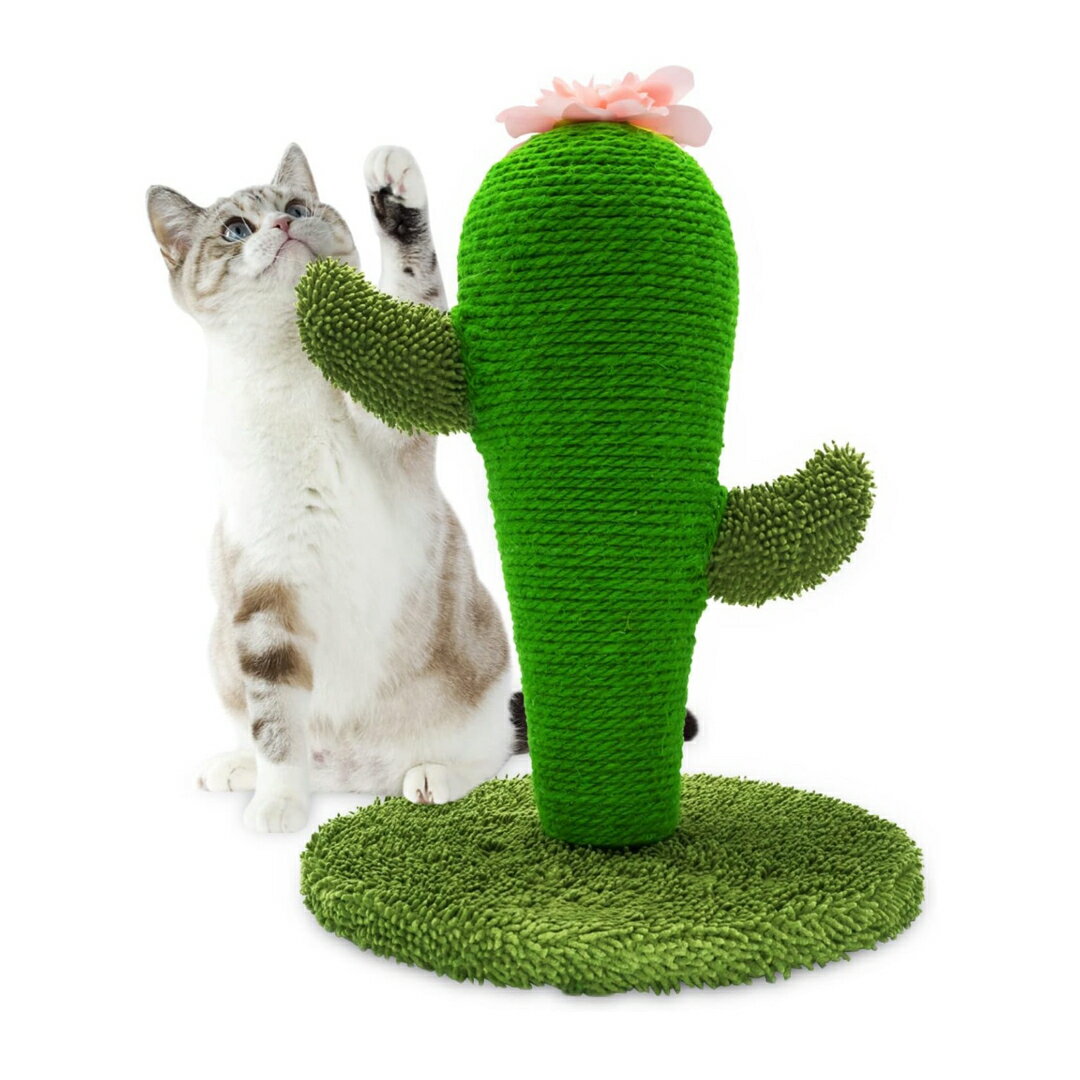A058385猫爪とぎポール 猫つめとぎ スクラッチポール サボテン型 インテリア 長持ち