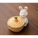 A020797卓上灰皿 .卓上収納 小物入れ うさぎ雑貨 キーケース 置物 兎(3)
