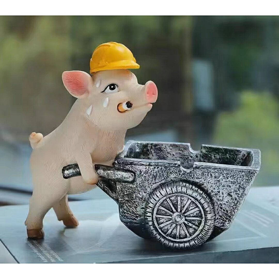 A020798卓上灰皿 ブタ卓上収納．小物入れ．豚柄雑貨 キーケース　置物