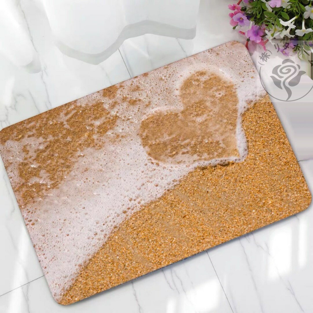 A021125ラグマット リビングマット　玄関マットカーペット お風呂マット　海