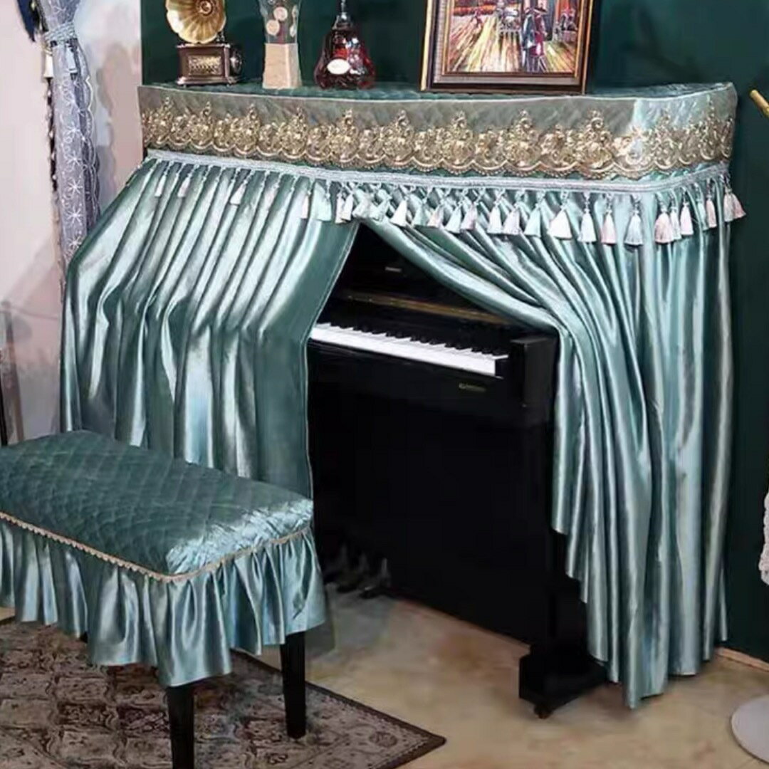 A030431高級ピアノカバー2点セット　イスカバー　防塵カバー 保護カバー