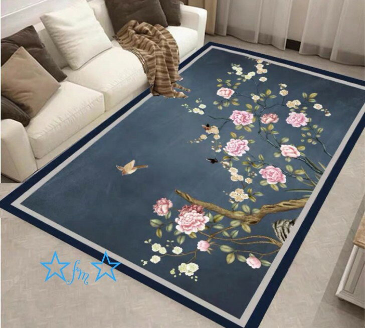 樂天商城 - A047365ラグカーペット ラグマット 160x230cm ホットカーペット対応 ．玄関マット　サイズオーダー可能