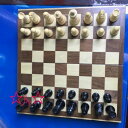 チェスセット チェス盤 駒 ボードゲーム アンティーク折り畳み盤