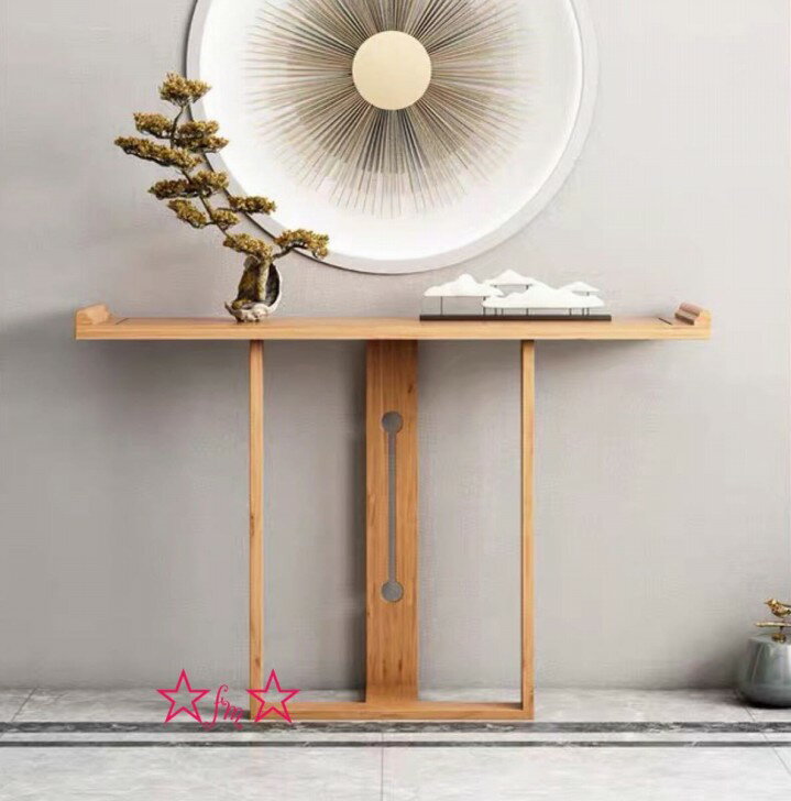 A016532高級サイドテーブル コンソールテーブル 玄関テーブル 花台 電話台 アンティーク調デザイン 幅8..