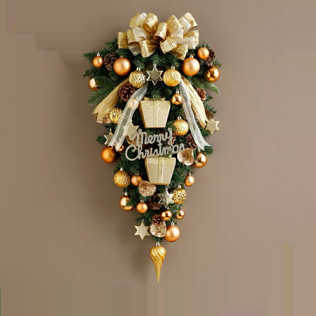 Desk Lights - A031091クリスマスリース クリスマススワッグ　 壁飾り 人工造花 デラックスリース