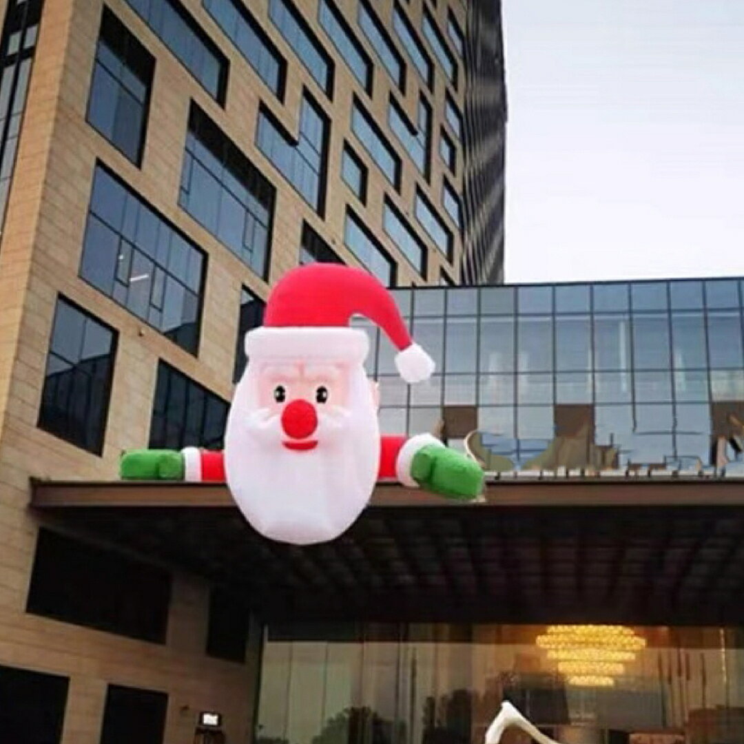 A031331クリスマス飾り サンタさん デコレーション 膨らます イベント 庭 屋外装飾