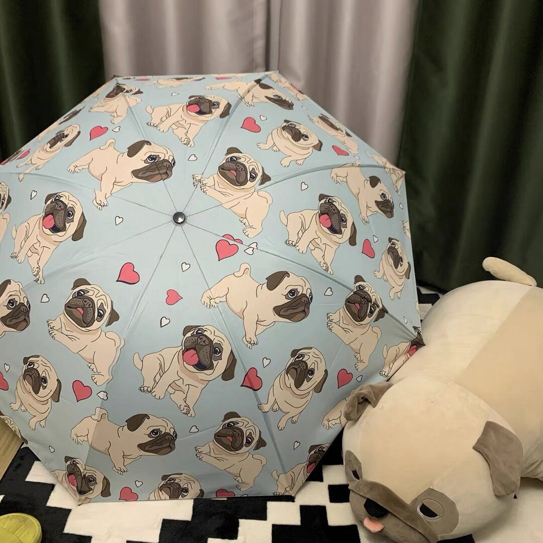 Other - A031334男女兼用 雨傘 かわいい おしゃれ 梅雨 パグ雑貨　犬柄 いぬ PUG