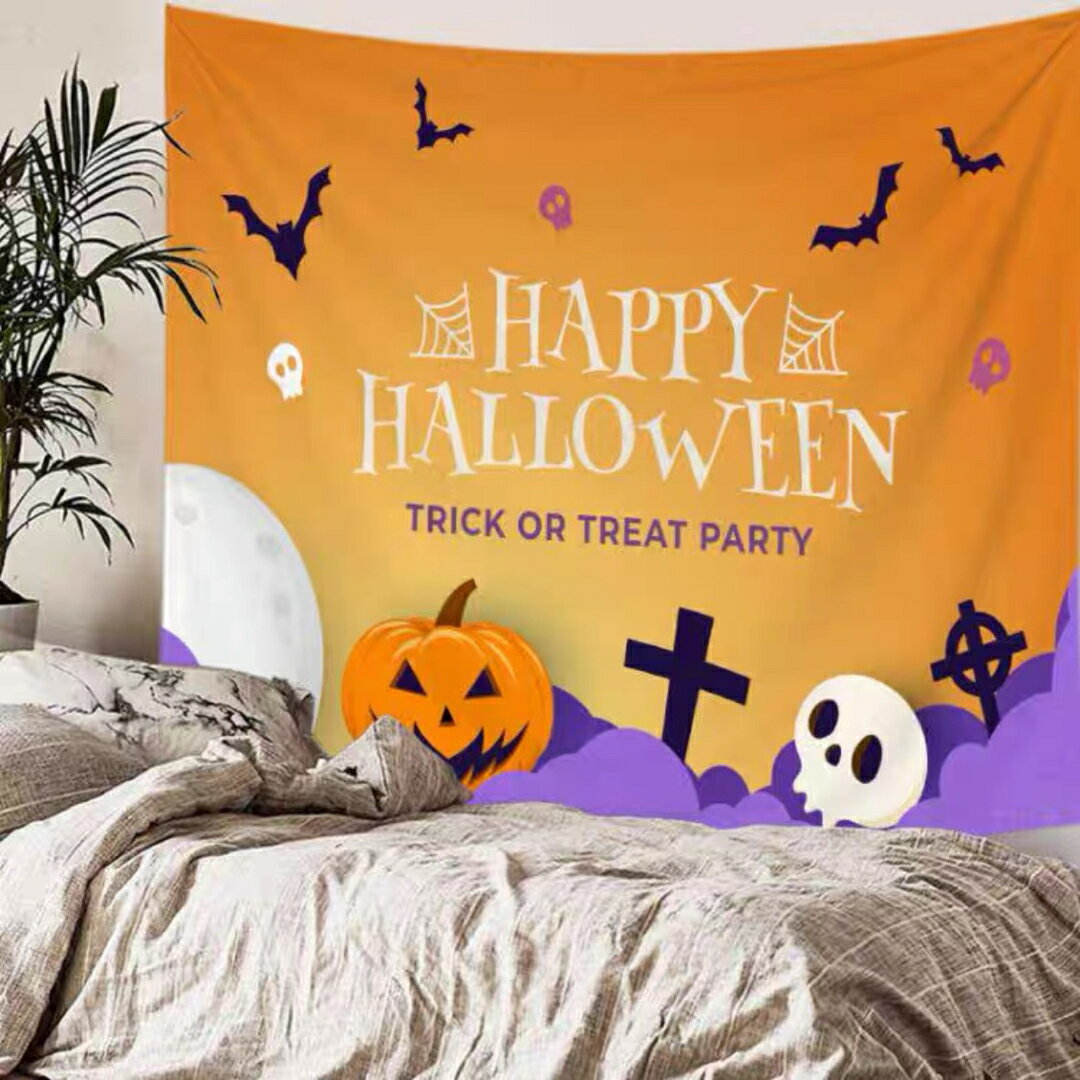 Other - A036901ハロウィン タペストリー 壁掛け ポスター フォト 背景布 Halloween